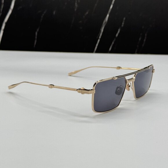 NEW VALENTINO GOLD GRAY WOMEN SUNGLASSES VALENTINO VLS-111A 129 main image 5